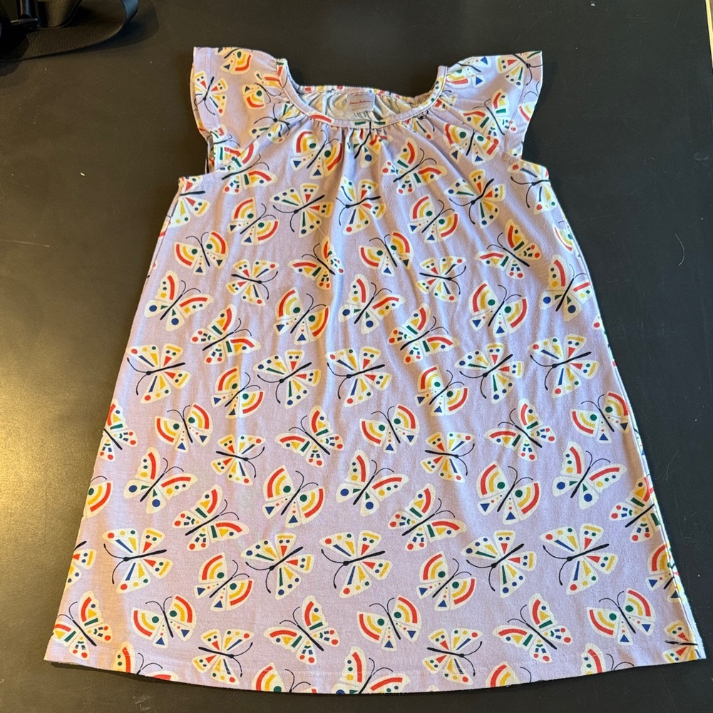 Hanna Andersson Flutter Sleeves Nightgown - Lavender Butterflies, 130 cm (8)